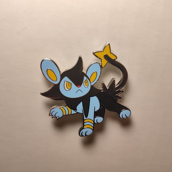 Pokemon TCG Luxio Enamel Pin Official Nintendo Lapel Badge Brooch Figure - Picture 1 of 3